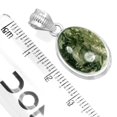 thumbnail image 2 of Natural Moss Agate Pendant 925 Sterling Silver Handmade Jewelry, 2 of 4