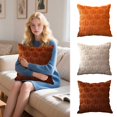 thumbnail image 3 of Hoosue Fall Decorative Throw Pillow Covers 18 x 18 Inch Set of 2, Thanksgiving Autumn Harvest Pumpkin Cushion Covers, 3D Embroidered Pillow Cases for Couch Bedroom Living Room Decor, Rust, 3 of 8
