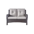 thumbnail image 6 of PARKWELL Patio Rattan Seat Sofa Cushioned Loveseat,Outdoor Wicker Furniture,Gray, 6 of 9