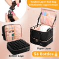 thumbnail image 2 of Bolsa organizadora de esmaltes de uñas Sambois con capacidad para 54 botellas y accesorios, 2 of 9