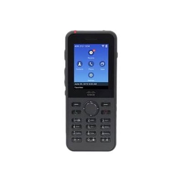 Cisco IP Phone 8821 - Combiné d'Extension Sans Fil - avec interface Bluetooth - IEEE 802.11a/b/g/n/ac (Wi-Fi) - SIP - 6 Lignes