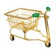 thumbnail image 3 of Mini carrito de compras de juguete, suministros de oficina creativos, soporte para maquillaje, mini almacenamiento oro y verde, 3 of 9