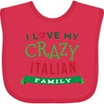 thumbnail image 3 of Inktastic Italian Family Heritage Boys or Girls Baby Bib, 3 of 4