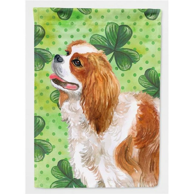 Carolines Treasures BB9837CHF Cavalier Spaniel Saint Patricks Flag Canvas - House Size