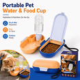 thumbnail image 3 of Portable Pet Feeder & Water Dispenser Set with Food Container for Dogs, 3 of 14