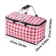thumbnail image 3 of Ganfancp Plegable Cesta de Picnic de Gran Capacidad Al Aire Libre de Regalo de Camping Bolsa Térmica de Mano de Papel de Aluminio de Tela Espesada Bolsa de Picnic de Coches de Almacenamiento de Bolsa, 3 of 7