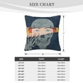thumbnail image 4 of ZICANCN Skull Creativity Drawing Decorative Throw Pillow Covers , Couch Sofa Decorative Knit Pillow Covers for Living Room Farmhouse 12"x12", 4 of 8