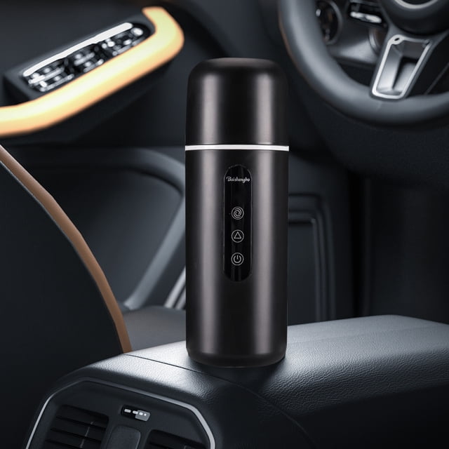 Clearance! Automobile Kettle Colourful Water Cup 12V Car Water Cup 24V Truck Universal Insulation Heating Water Heater Design Sense Is Fashionable and Beautiful