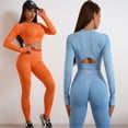 thumbnail image 4 of Pantalones cortos de cinco piezas, pantalones de manga corta y manga larga, sujetador, traje, camiseta de fitness, chaleco, traje de yoga de punto, 4 of 6