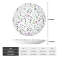 thumbnail image 2 of Zufioo Watercolor Wildflower Print Bone China Decorative Plate, Ceramic Dinner Plate with Stand Ceramic Decoration Homewares-6in, 2 of 6
