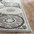 thumbnail image 3 of SAFAVIEH Paradise Fidan Geometric Circles Area Rug, Light Grey/Dark Grey, 6'7" x 6'7" Square, 3 of 6
