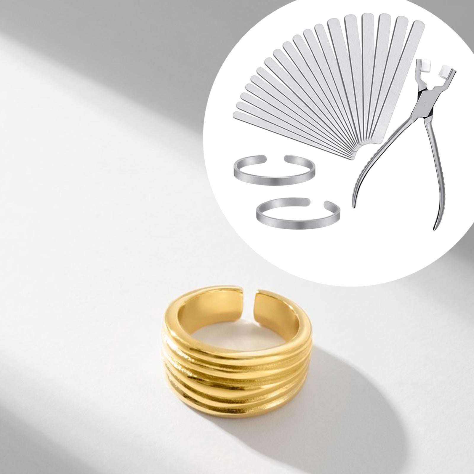 Milageto Aluminum Bracelet Bangle Making Tool Bracelet Blank Fending Blank DIY Kit Silver