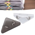 thumbnail image 4 of Clips Pequeños, Clips de Papel Triangulares Transparentes Triangulares de 50 PCS para la escuela para la Oficina, 4 of 7