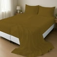 thumbnail image 2 of 5Pcs Premium 100% Egyptian Cotton Sheets Split King Sheets for Adjustable Beds 800 Thread Count 100% Egyptian Cotton, 12" Deep Pocket Adjustable Bed Sheets, Taupe Stripe, 2 of 7