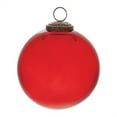 thumbnail image 3 of Melrose Solid Glass Christmas Ball Ornaments -  4" (102mm) - Red - 12ct, 3 of 4