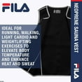 thumbnail image 3 of FILA Accessories Men's Sauna Vest - Neoprene Sweat Suit Zipper Tank Top Hot Slimming Body Shaper Waist Trainer for Weight Loss, Running, Walking, Weightlifting, Exercise & Fitness Workouts, X-Large, 3 of 6