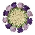 thumbnail image 3 of YWIYIUD 1PC 3.94inch Vintage Crochet Pattern Flower Bouquet Flower Insulation Pads Knitting Kit with Cotton Thread for Desktop Protection DIY Craft Accessories Tools Set and Home Decoration, 3 of 6