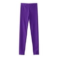 thumbnail image 3 of YONGHS Girls Active Ballet Dance Skinny Pants Workout Yoga Leggings Full Length Tight Trousers Purple 14, 3 of 7