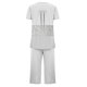 thumbnail image 4 of Sexy Pijama Conjunto para las Mujeres, Cuello Redondo Blusa de Manga Corta Y Pantalones, Traje de Moda Casual, 4 of 9