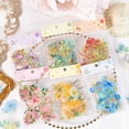 thumbnail image 1 of Flower Gold foil Holographic Stickers Set(120 pieces with 3 Themes)-Resin Transparent Waterproof Stickers,Butterfly,Vintage Daily Planner Stickers for, 1 of 4