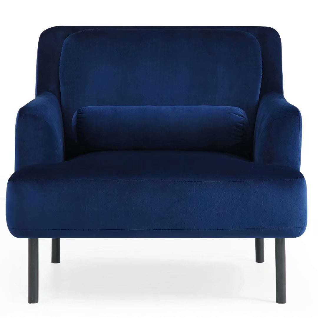 dark blue sofa chair