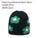 thumbnail image 2 of Gorros bonitos para niñas, gorros para mujer, gorros estampados de lana, gorros de punto cálidos con protección para las orejas, gorros de lana tejidos con flores, 2 of 5