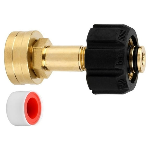 Sinyiin M22-14mm 3/4" Brass Water Hose Fitting Female Garden Hose Adapter for Faucets Pressure Washers and Garden Cleaning Tool