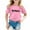 Pink, variant on Kiijoy Little Girls Cotton T Shirt Alaska Print Short Sleeved Crewneck T-Shirt Graphic Tee