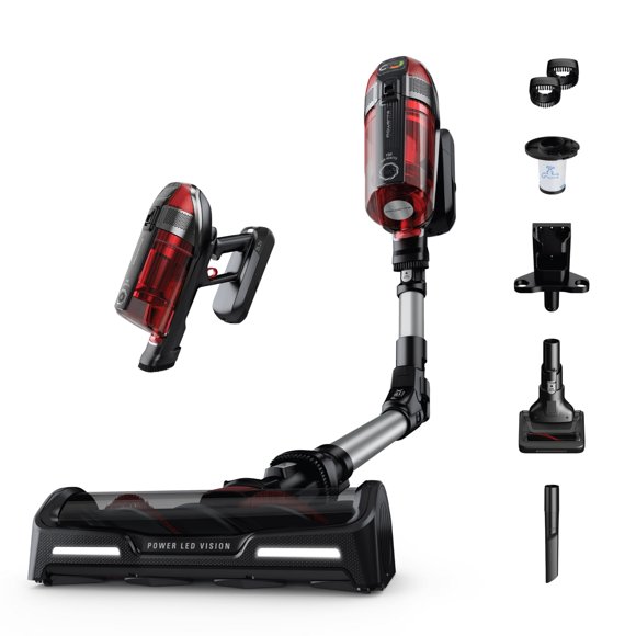 Rowenta Aspiradora X-Force Flex 12.60 inalámbrica para Auto y Pelo de Mascota, Contenedor de Polvo, tecnología Flex, detección automática de Piso, hasta 45 Min de Tiempo de Funcionamiento, RH98A2U1