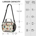 thumbnail image 3 of Insulated Lunch Bag 6L Leak-Proof Lunch Box with Shoulder Strap Multiple Pockets Lunch Tote Colorful Dots and Lines, 3 of 9
