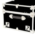 thumbnail image 3 of Rhino Trunk And Case Leather Embossed Vinyl Trunk with Removable Wheels XXL Plywood, Black, 3 of 5