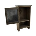 thumbnail image 2 of Rustic Reclaimed Wood Wall Cabinet w/Shelf and Hooks 20 in., 2 of 3