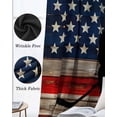 thumbnail image 6 of American Flag Blackout Curtains 90 Inch Length 2 Panels Set for Living Room Bedroom, Blue Red USA Flag Retro Hockey Privacy Window Treatment Thermal Insulated Black Out Drapes 52"x90", 6 of 8