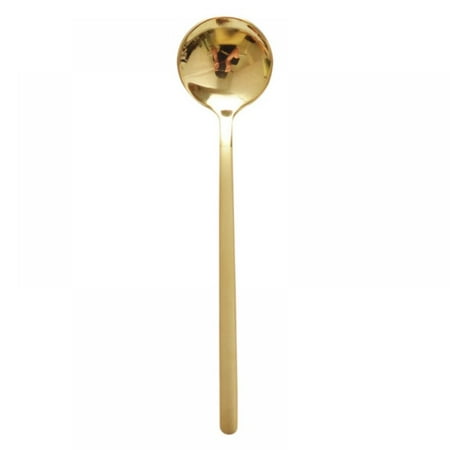 

4 Pcs 6.8 Inches Coffee Spoons Stirring Spoons Tea Spoons Long Handle Gold Teaspoons Gold Spoons Ice Tea Spoons Long Spoons for Stirring Espresso Spoons Stainless Steel