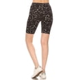 thumbnail image 3 of Womens High Waist Ultra Soft Printed Fashion Biker Shorts, 3 of 4