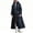 Black B, variant on Stamzod Rain Ponchos for Women Long Sleeve Waterproof Zip Up Jacket with Pockets Rain Wear Long Raincoat Black XXL