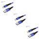 thumbnail image 2 of Moyic Cable de teléfono Cable USB de nailon Reemplazo de línea de datos de carga rápida para Android Micro USB, azul, 1 m Type1 NO1, 2 of 6