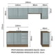 thumbnail image 3 of Cocina Integral Completa Madesa Luna Con Acessorios 240cm MG, 3 of 7