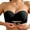 Black, variant on Lixiuxyad Comfort Bras for Women Women's Thin Seamless Vest Soft Support Large Chest Small Half Fixed Cup Breathable Bra