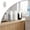 A, variant on Bathroom Cup Dispenser with Vertical Stripes - Disposable Mouthwash Cup Holder for Rinsing Cups on Bathroom Vanity Countertops