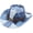Light blue, variant on Jiibva Western Cowboy Hat for Women Men, Tie Dye Patchwork Denim Hat Wide Brim Bucket Hat Vintage Jazz Hat for Stylish Party Accessory