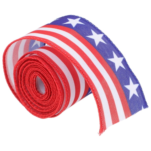 Red White Blue Ribbon Decor Patriotic DIY Ribbons Gift Wrapping Bouquet Fourth of July