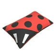 thumbnail image 3 of YFYANG Super Soft Rectangular Plush Cushion Cover (Without Pillow Insert), Red Abstract Ladybird Comfort and Non-Pilling Hidden Zip Bedroom Sofa Pillowcases, 20"x30", 3 of 9