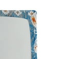 thumbnail image 3 of Ambesonne Ethnic Fitted Sheet, Folk Art Ikat Pattern Floral, King Size, Sky Blue Orange and White, 3 of 5