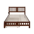 thumbnail image 4 of AFI Tahoe Wood Queen Platform Bed with Footboard and Twin XL Trundle in Walnut, 4 of 6