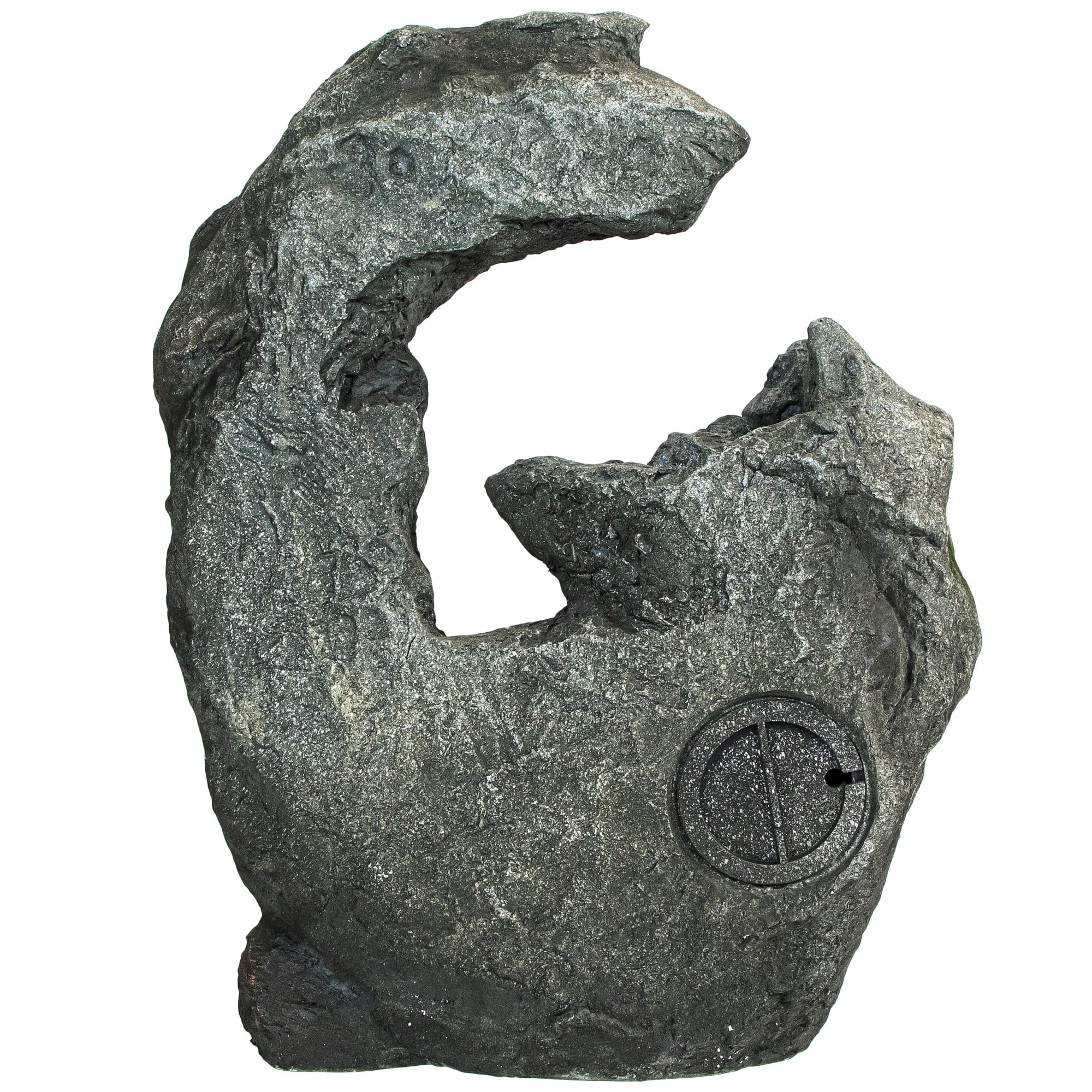 Northlight 32" Lighted Rock Waterfall Outdoor Garden Water Fountain
