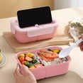 thumbnail image 4 of Nkmbld Lunch Box for Men, Large Capacity Lunch Box with Cutlery, All-in-One Portable Bento Box Leak-Proof Food Containers, BPA-Free, Microwave Safe, 4 of 7