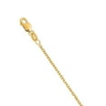thumbnail image 4 of JewelStop 18K Yellow Gold Diamond Cut/ Textured Finish 1.4mm Cable Chain with Lobster Clasp - 16", 4 of 6
