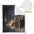thumbnail image 2 of Caribbean Ship Artwork Warm Print Pet Blanket Bed Cover For Dogs Blankets, 2 of 7