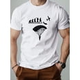 thumbnail image 2 of Men'S Parachute Pattern Casual Crew Neck Short T-Shirt | Regular Fit, Slight Stretch Fabric, Perfect for Summer, 2 of 10